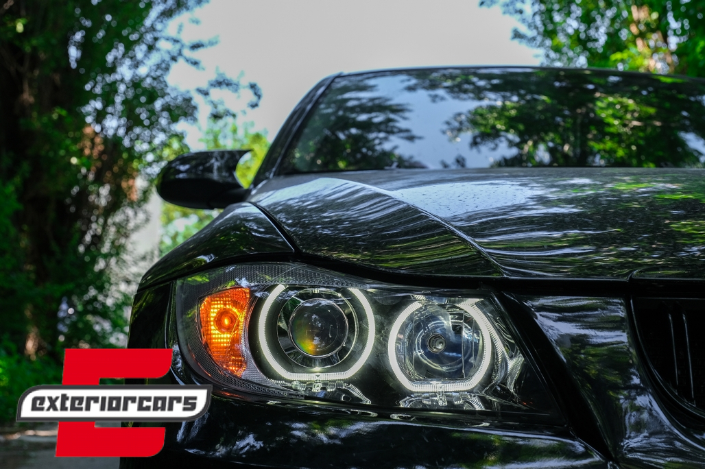 Prednja svjetla LED Angel Eyes (crna) / BMW serije 3 E90 limuzina E91 karavan (03.2005-2011) - Slika 32