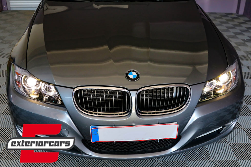 Prednja svjetla LED Angel Eyes (crna) / BMW serije 3 E90 limuzina E91 karavan (03.2005-2011) - Slika 5