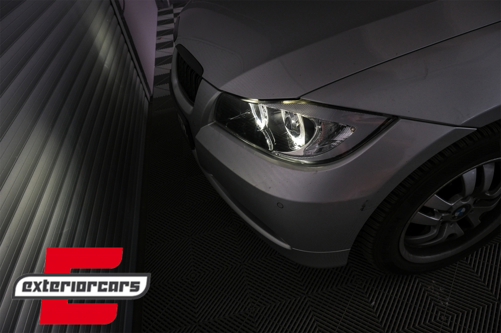 Prednja svjetla LED Angel Eyes (crna) / BMW serije 3 E90 limuzina E91 karavan (03.2005-2011) - Slika 9
