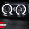 Prednja svjetla CCFL Angel Eyes (crna) / BMW serije 3 E90 limuzina E91 karavan (03.2005-08.2008) - Slika 2