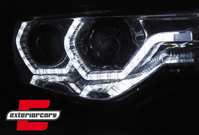 Prednja svjetla Angel Eyes LED DRL Xenon (chrome) / BMW serije 3 F30 F31 limuzina karavan (10.2011-05.2015) - Slika 3