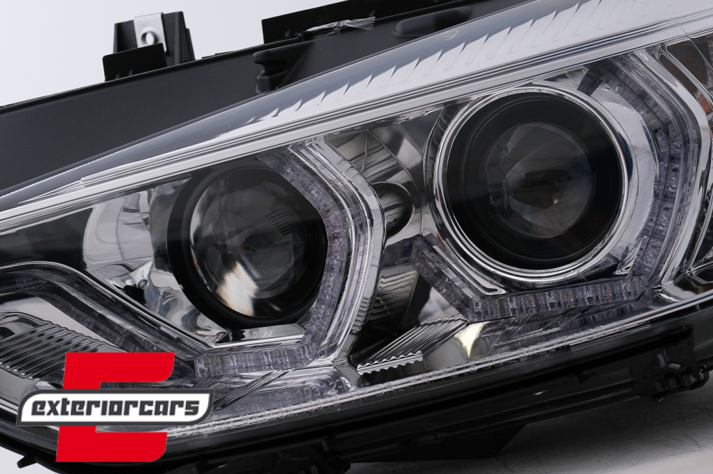 Prednja svjetla Angel Eyes LED DRL (chrome) / BMW serije 3 F30 F31 limuzina karavan (10.2011-05.2015) - Slika 3