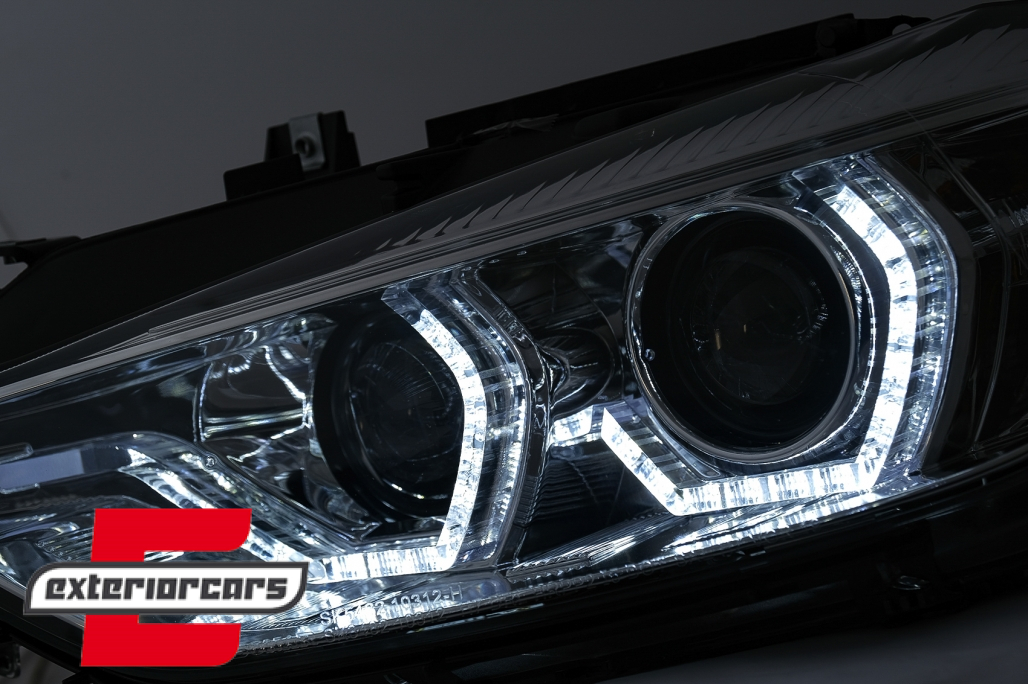 Prednja svjetla Angel Eyes LED DRL (chrome) / BMW serije 3 F30 F31 limuzina karavan (10.2011-05.2015) - Slika 7