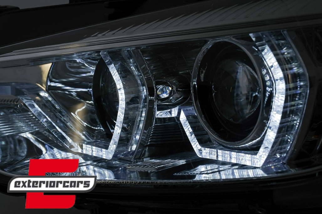 Prednja svjetla Angel Eyes LED DRL (chrome) / BMW serije 3 F30 F31 limuzina karavan (10.2011-05.2015) - Slika 8