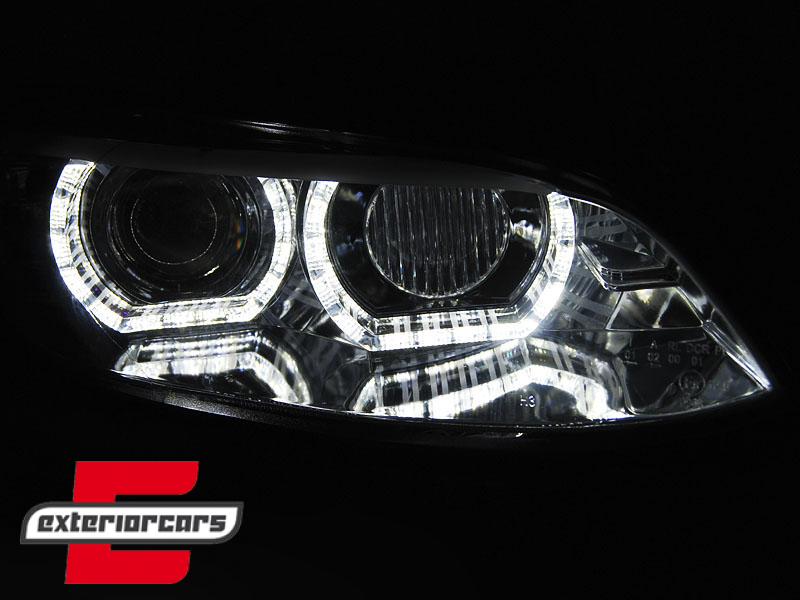 Prednja svjetla 3D LED Angel Eyes Xenon (chrome) / BMW serije 3 E92 E93 (2006-2010) - Slika 3