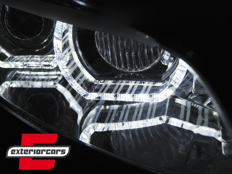 Prednja svjetla 3D LED Angel Eyes Xenon (chrome) / BMW serije 3 E92 E93 (2006-2010) - Slika 4