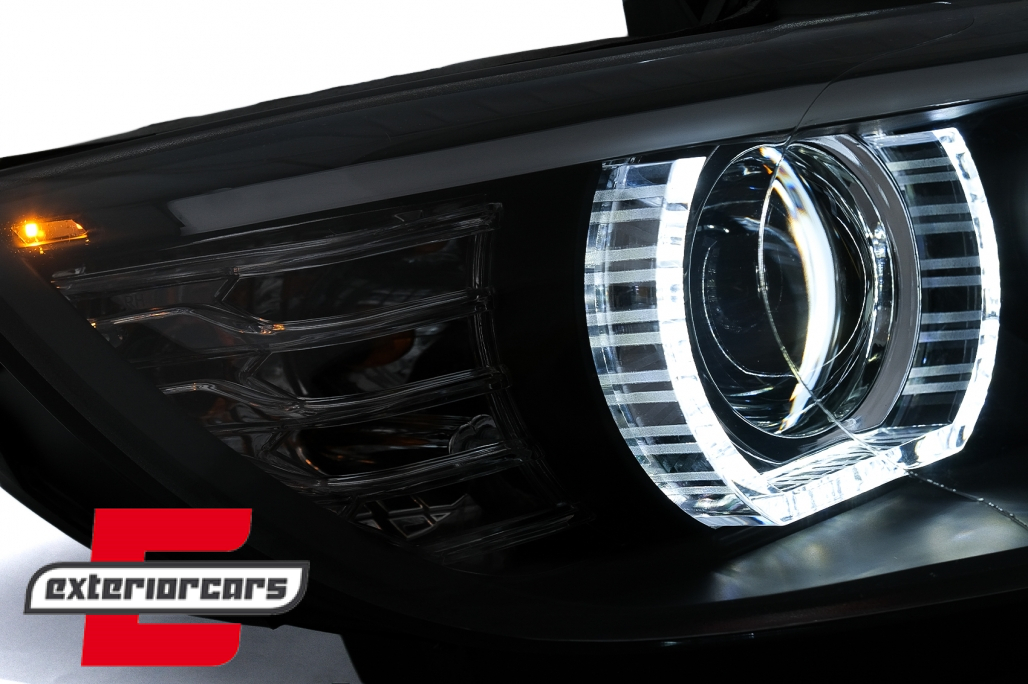 Prednja svjetla 3D LED Angel Eyes Xenon (crna) / BMW serije 3 E92 E93 (2006-2010) - Slika 5