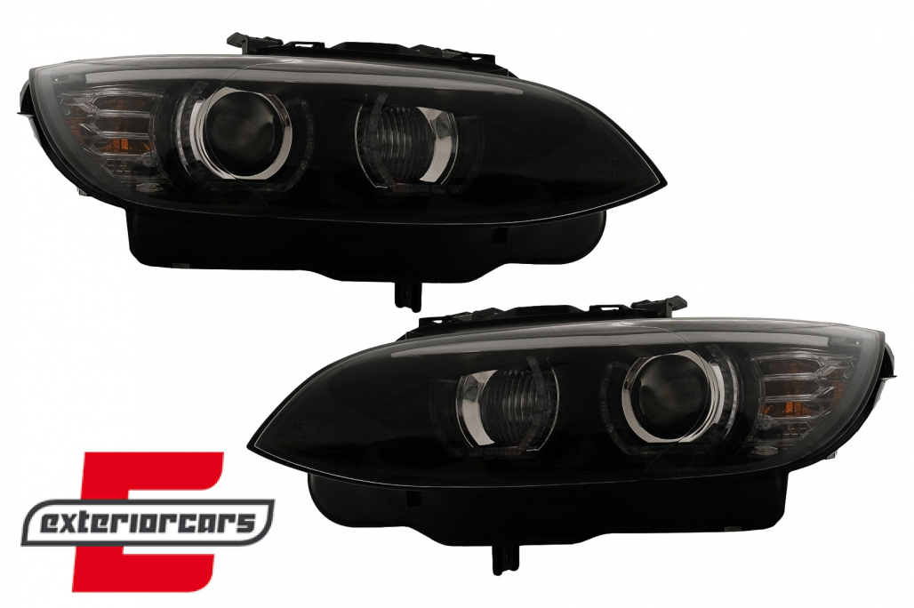 Prednja svjetla 3D LED Angel Eyes Xenon (crna) / BMW serije 3 E92 E93 (2006-2010) - Slika 6