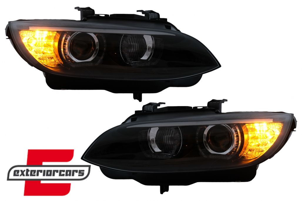 Prednja svjetla 3D LED Angel Eyes Xenon (crna) / BMW serije 3 E92 E93 (2006-2010) - Slika 10
