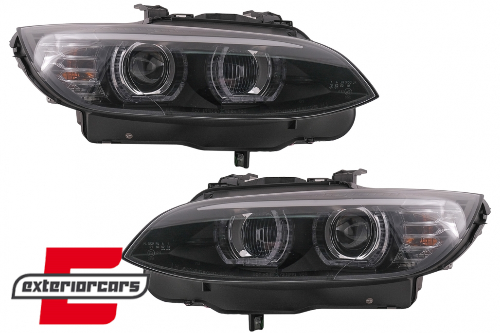 Prednja svjetla 3D LED Angel Eyes Xenon (crna) / BMW serije 3 E92 E93 (2006-2010) - Slika 13