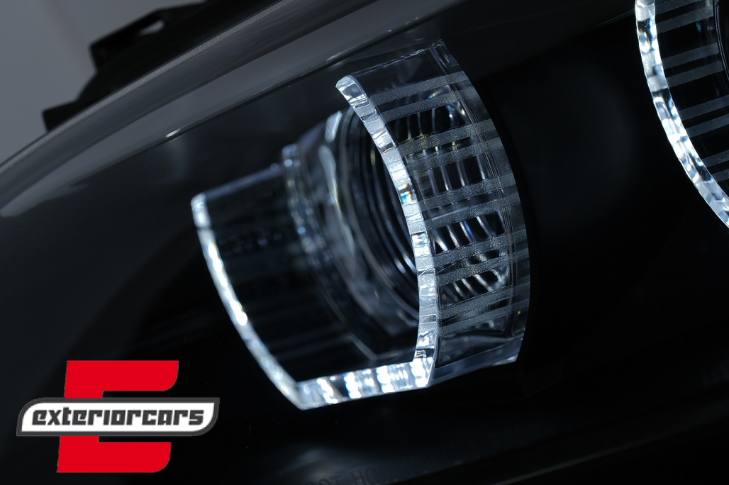 Prednja svjetla 3D LED Angel Eyes Xenon (crna) / BMW serije 3 E92 E93 (2006-2010) - Slika 5