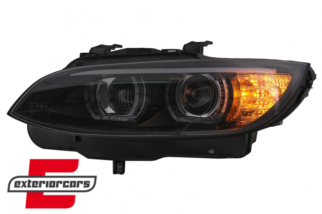 Prednja svjetla 3D LED Angel Eyes Xenon (crna) / BMW serije 3 E92 E93 (2006-2010) - Slika 9