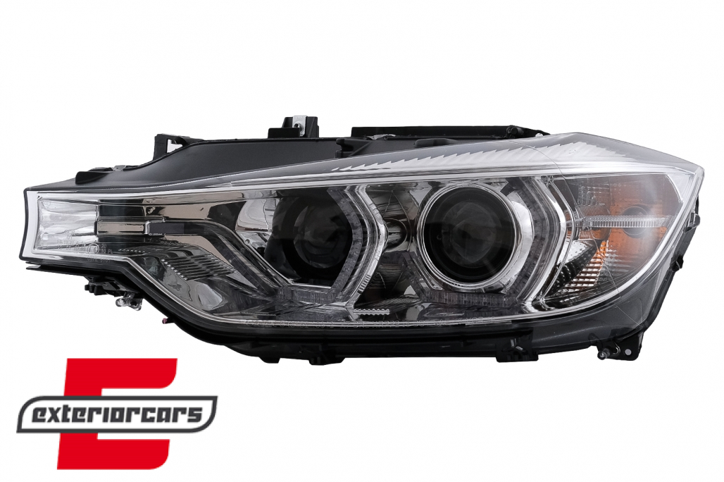 Prednja svjetla Angel Eyes LED DRL Xenon (chrome) / BMW serije 3 F30 F31 limuzina karavan (10.2011-05.2015) - Slika 2