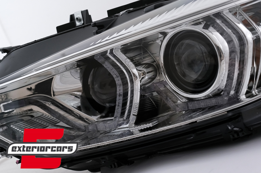 Prednja svjetla Angel Eyes LED DRL Xenon (chrome) / BMW serije 3 F30 F31 limuzina karavan (10.2011-05.2015) - Slika 4