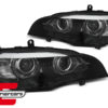 LED prednja svjetla 3D Angel Eyes LED DRL XENON (crna) / BMW X5 E70 (2007-2013) - Slika 2