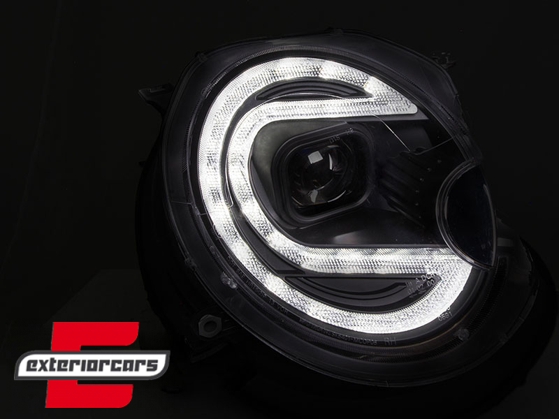 Prednja svjetla LED DRL TubeLight (crna) / Mini Cooper R56 Clubman R55 Cabrio R57 (2006-2014) - Slika 3