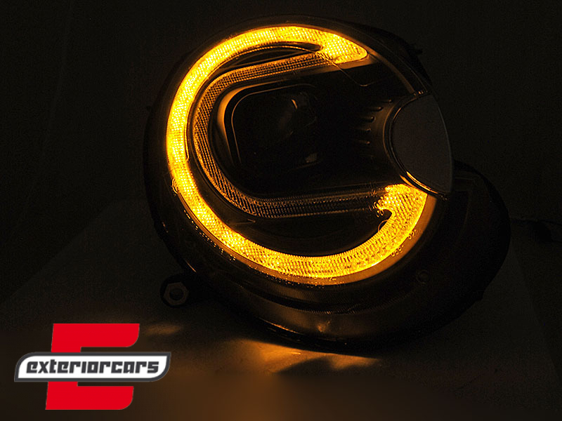 Prednja svjetla LED DRL TubeLight (crna) / Mini Cooper R56 Clubman R55 Cabrio R57 (2006-2014) - Slika 4