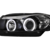 Prednja svjetla Angel Eyes (crna) / BMW serije 3 E90 limuzina E91 karavan (03.2005-08.2008) - Slika 2