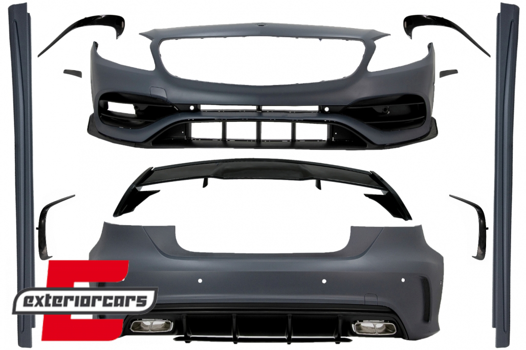 Bodykit & nastavci auspuha & krovni spojler A45 AMG dizajn / Mercedes A-klasa W176 (2012-2018)