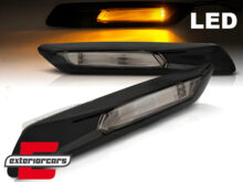 Bočni žmigavci LED (piano crna) / BMW serije 5 F10 F11 (2010-2014)