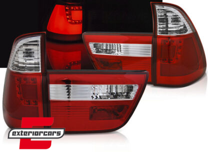 LED stražnja svjetla LedBar (crvena/kristal) / BMW X5 E53 (1999-10.2003)