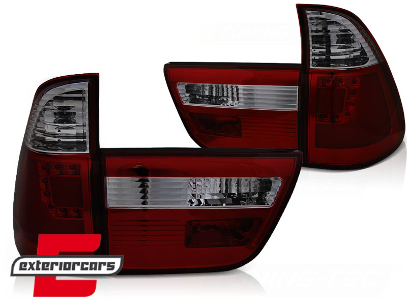 LED stražnja svjetla LedBar (crvena/smoke) / BMW X5 E53 (1999-10.2003) - Slika 2