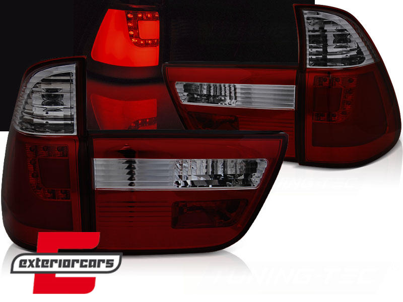 LED stražnja svjetla LedBar (crvena/smoke) / BMW X5 E53 (1999-10.2003)