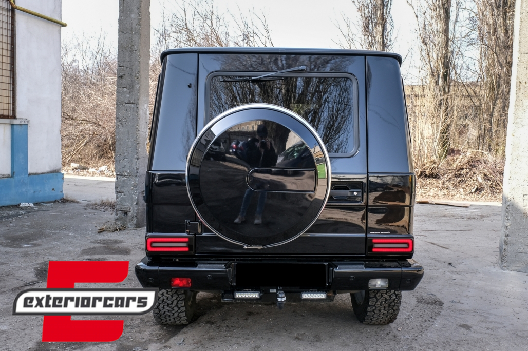Full LED stražnja svjetla SEQ žmigavci Facelift 2018 dizajn (crna) / Mercedes G-klasa W463 (2008-2017) - Slika 17