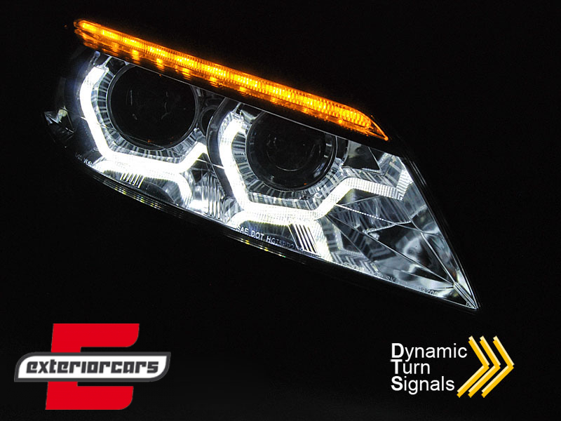 Prednja svjetla 3D Angel Eyes SEQ žmigavci XENON (chrome) / BMW Z4 E89 (2009-2013) - Slika 3
