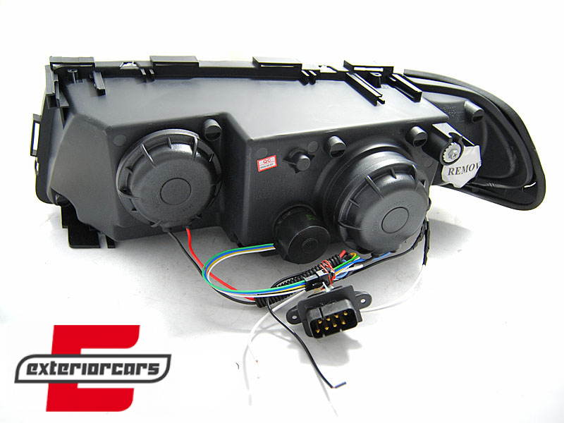 Prednja svjetla 3D LED Angel Eyes (crna) / BMW serije 7 E38 (1994-1998) - Slika 5