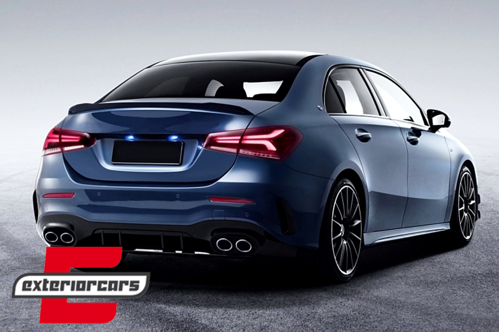 Lip bunkera A45 AMG dizajn (piano crna) / Mercedes A-klasa limuzina V177 (2018-) - Slika 8