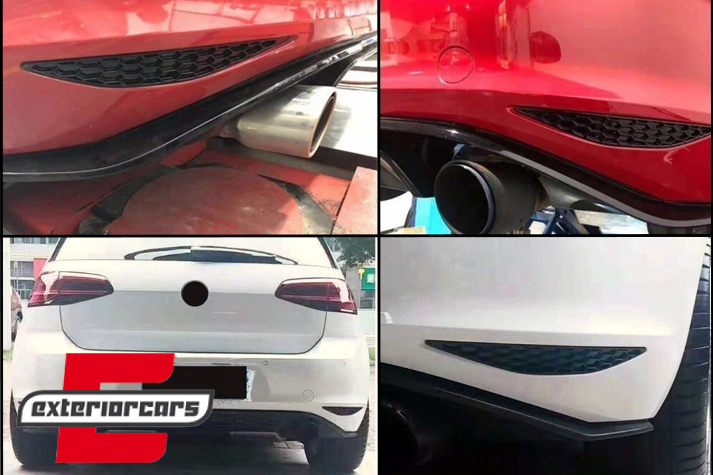 Mrežice zadnjeg branika u obliku saća (piano crna) / VW Golf 7 GTI Hatchback 5G (2013-2017) - Slika 9