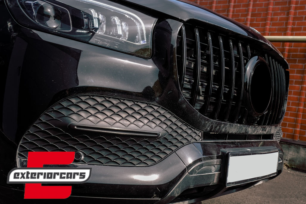 Prednja maska GT-R Panamericana dizajn (piano crna) / Mercedes GLS SUV X167 (2019-2023) - Slika 13