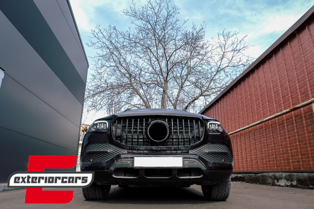 Prednja maska GT-R Panamericana dizajn (piano crna) / Mercedes GLS SUV X167 (2019-2023) - Slika 16