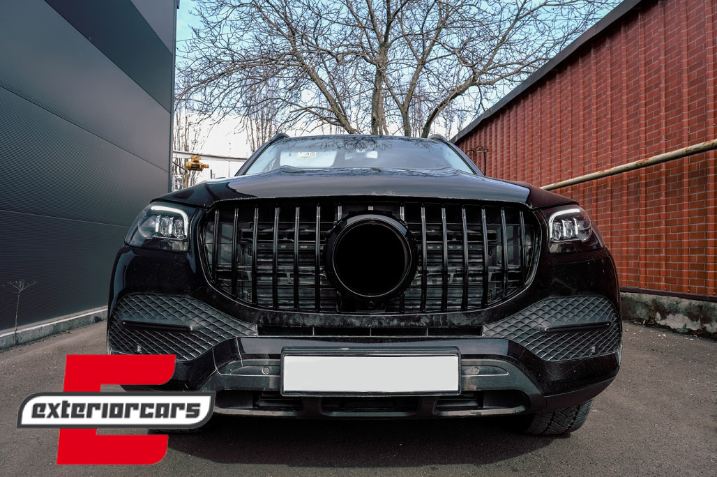 Prednja maska GT-R Panamericana dizajn (piano crna) / Mercedes GLS SUV X167 (2019-2023) - Slika 17