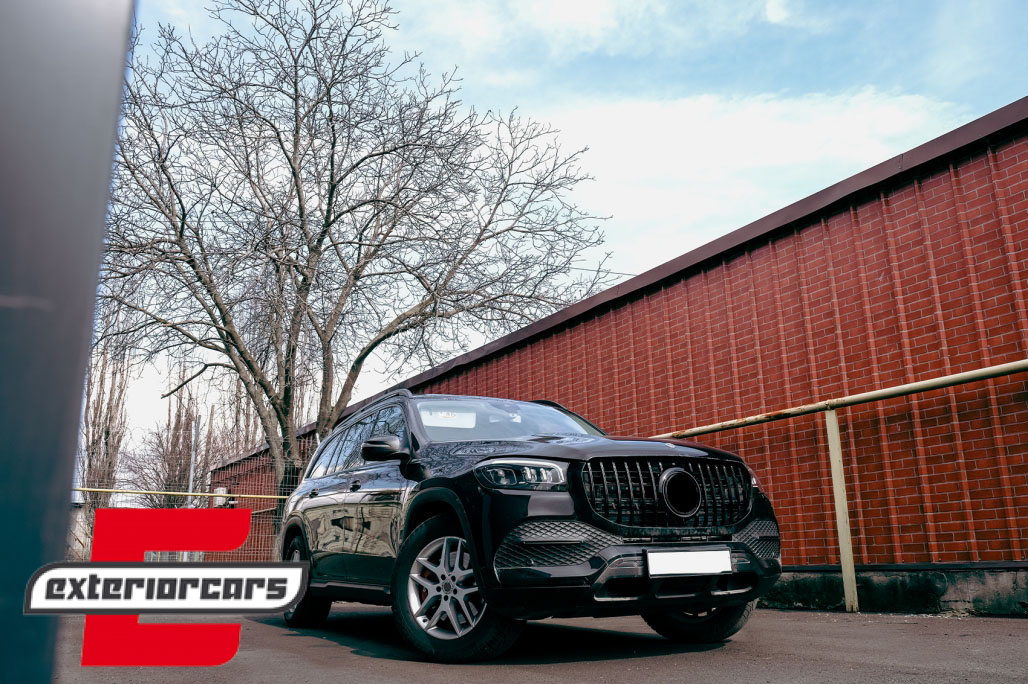 Prednja maska GT-R Panamericana dizajn (piano crna) / Mercedes GLS SUV X167 (2019-2023) - Slika 8