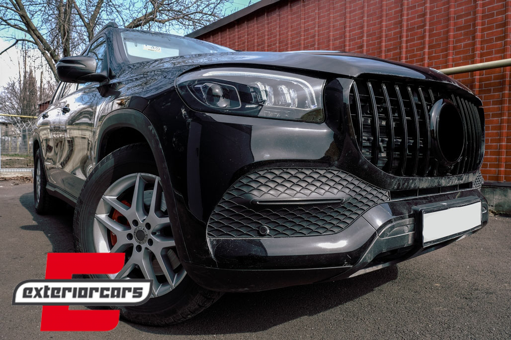 Prednja maska GT-R Panamericana dizajn (piano crna) / Mercedes GLS SUV X167 (2019-2023) - Slika 12