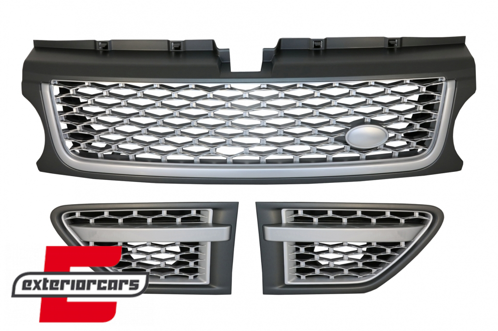 Prednja maska & bočni otvori Autobiography dizajn (srebrna) / Range Rover Sport Facelift (2009-2013)