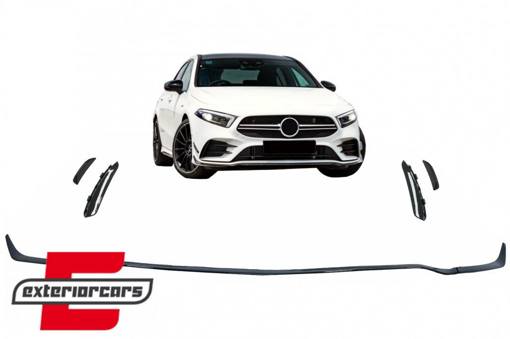Prednji nastavak branika AMG dizajn (piano crna) / Mercedes A-klasa W177 V177 (04.2018-12.2022)