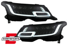 LED prednji farovi Sekvencijalni Dinamički žmigavci pretvorba u 2018 model Matrix look / Land Rover Range Sport L494 (2013-2017)