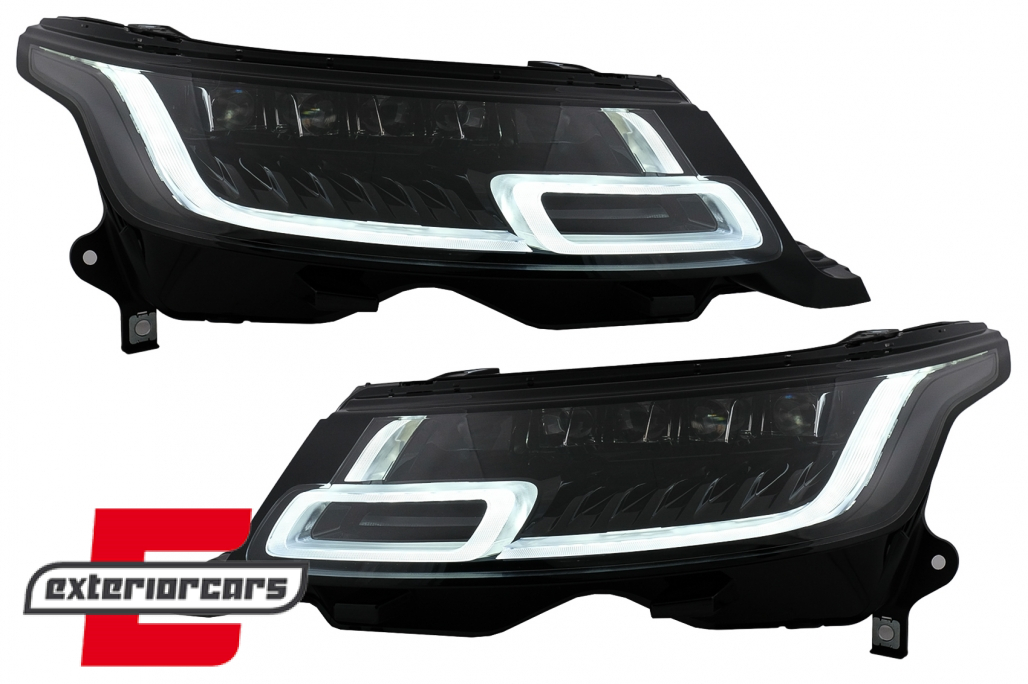 LED prednji farovi Sekvencijalni Dinamički žmigavci pretvorba u 2018 model Matrix look / Land Rover Range Sport L494 (2013-2017)