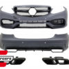 Bodykit & nastavci auspuha E63 AMG dizajn (piano crna) / Mercedes E-klasa W212 Facelift (2013-2016)
