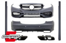 Bodykit & nastavci auspuha E63 AMG dizajn (piano crna) / Mercedes E-klasa W212 Facelift (2013-2016)
