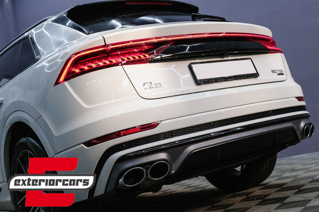 Difuzor zraka & nastavci auspuha SQ8 dizajn (chrome) / Audi Q8 S-Line (2018-) - Slika 11