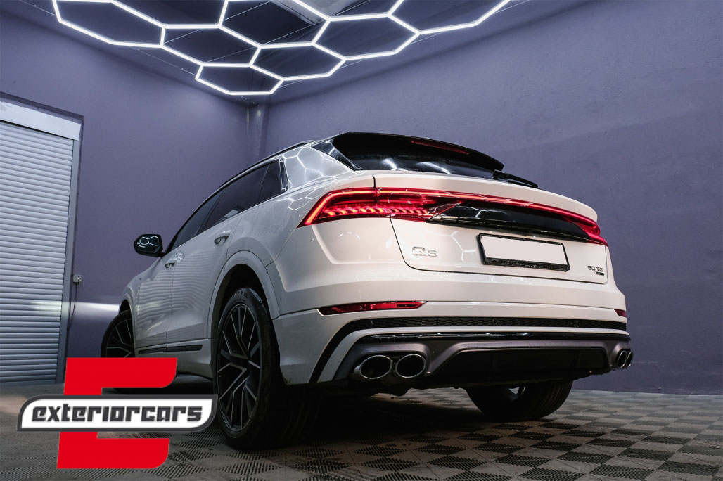 Difuzor zraka & nastavci auspuha SQ8 dizajn (chrome) / Audi Q8 S-Line (2018-) - Slika 12