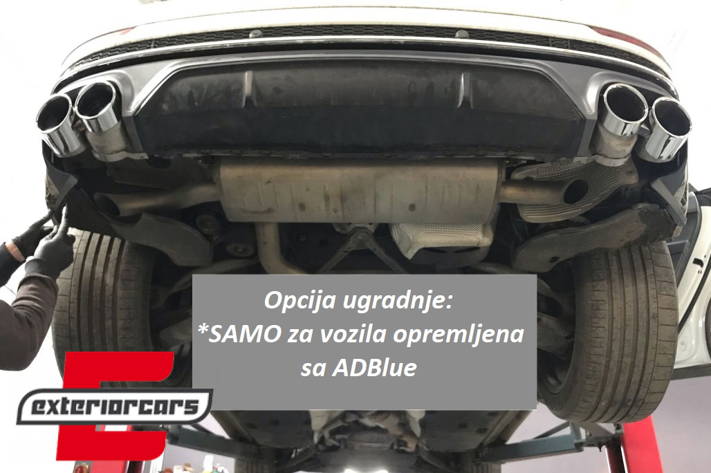 Difuzor zraka & nastavci auspuha SQ8 dizajn (chrome) / Audi Q8 S-Line (2018-) - Slika 21