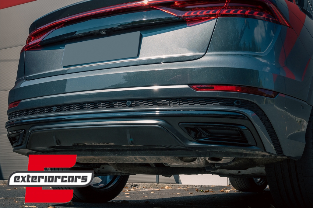 Difuzor zraka & nastavci auspuha SQ8 dizajn (chrome) / Audi Q8 S-Line (2018-) - Slika 25