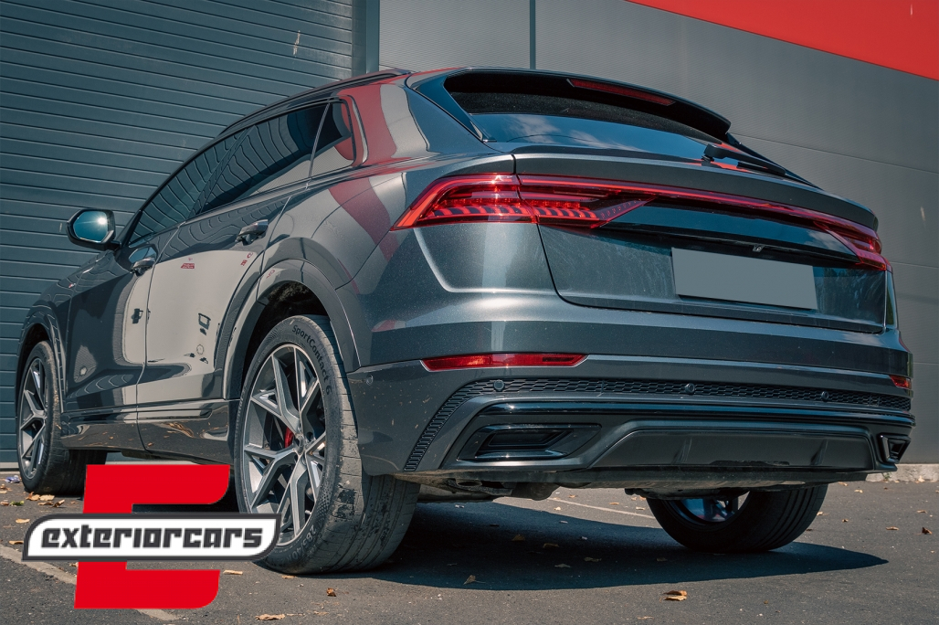 Difuzor zraka & nastavci auspuha SQ8 dizajn (chrome) / Audi Q8 S-Line (2018-) - Slika 27