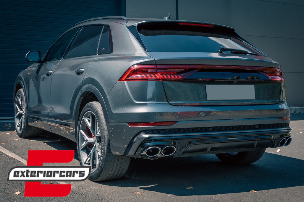 Difuzor zraka & nastavci auspuha SQ8 dizajn (chrome) / Audi Q8 S-Line (2018-) - Slika 29