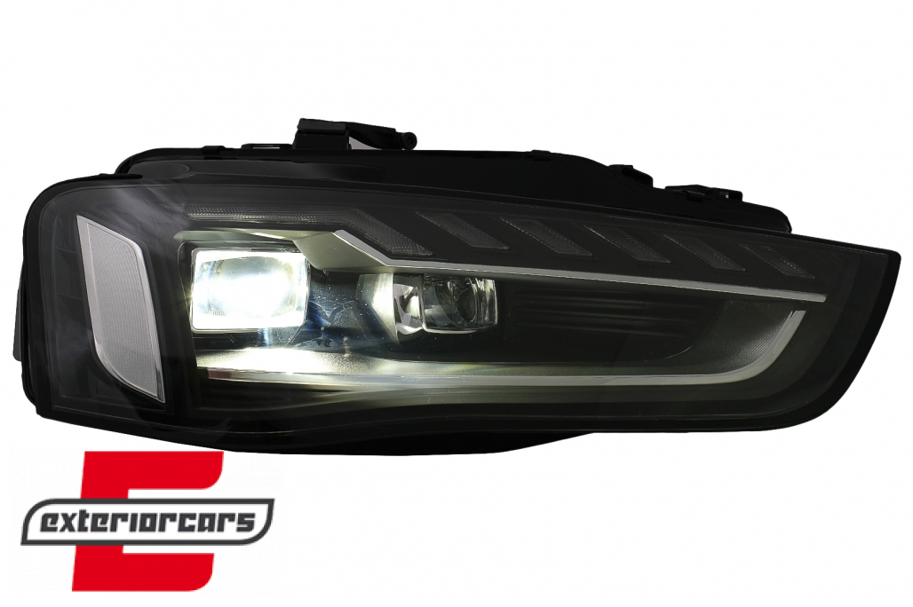 Full LED prednja svjetla SEQ žmigavci A4 B9.5 look / Audi A4 B8.5 Facelift (2012-2015) sa halogenim svjetlima - Slika 6